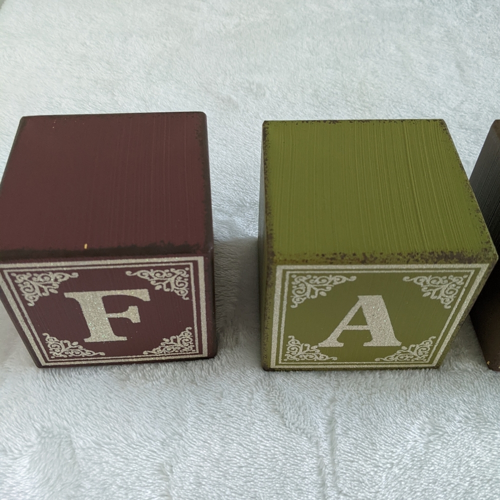 FALL Letter Cubes - Picture 6 of 11